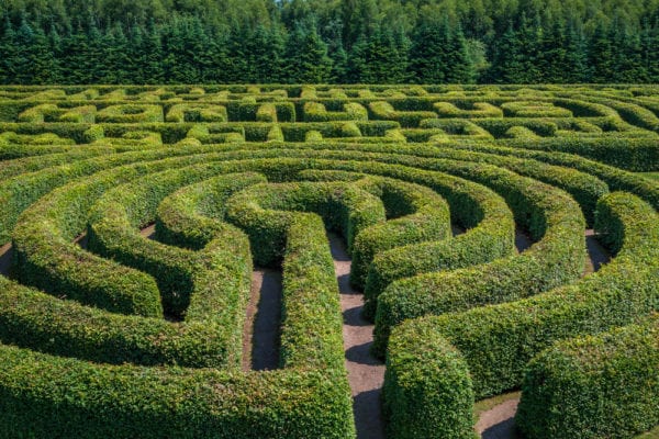 Sich in einem Labyrinth verlieren – und finden